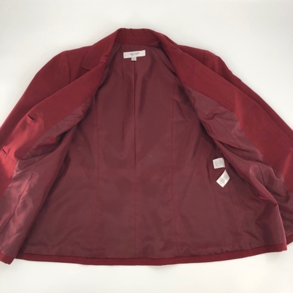 Jones Studio red Suit Blazer Jacket - Picture 4 of 9